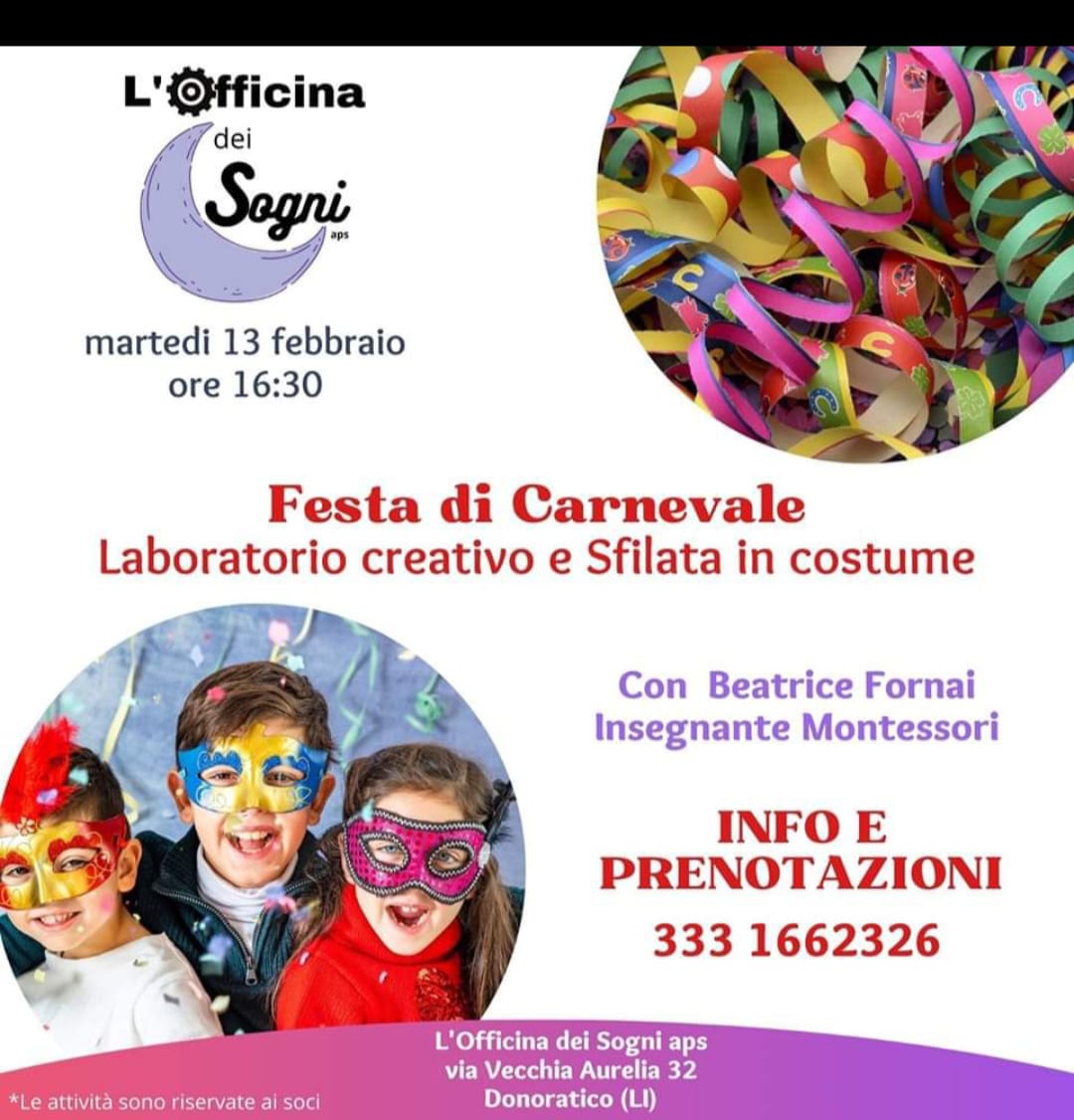 FESTA DI CARNEVALE - Martedì 13 Febbraio 2024 - Visit Castagneto